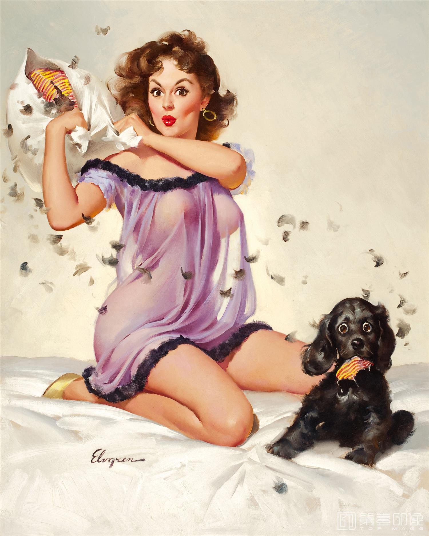 油画-吉尔·艾尔夫格雷恩 Gil Elvgren 作品集-142